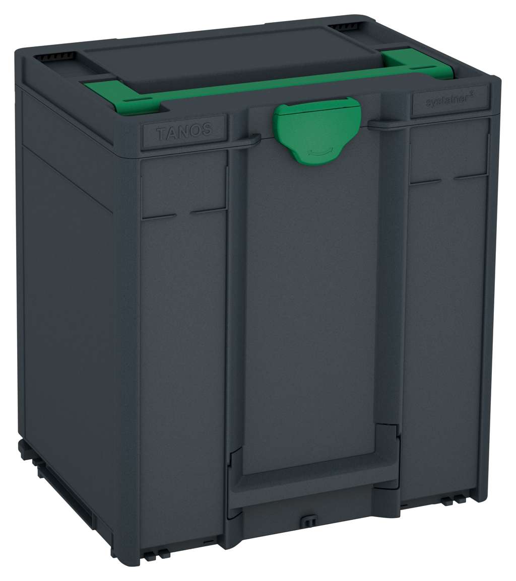 Systainer³ M 437, Anthracite with Signal Green lid handle and Signal Green catches