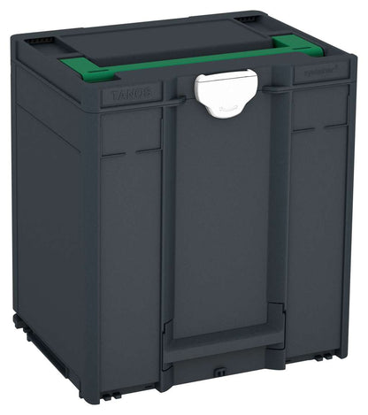 Systainer³ M 437, Anthracite with Signal Green lid handle and White catches