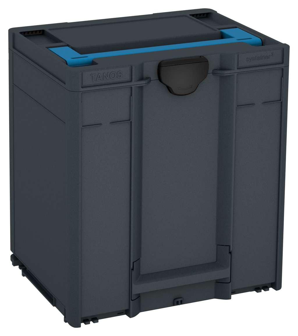 Systainer³ M 437, Anthracite with Sky Blue lid handle and Black catches
