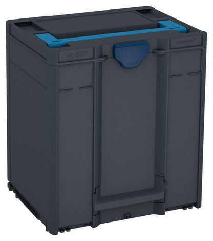 Systainer³ M 437, Anthracite with Sky Blue lid handle and Sapphire Blue catches