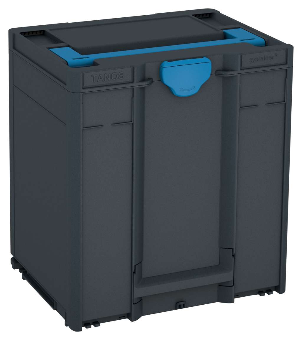 Systainer³ M 437, Anthracite with Sky Blue lid handle and Sky Blue catches