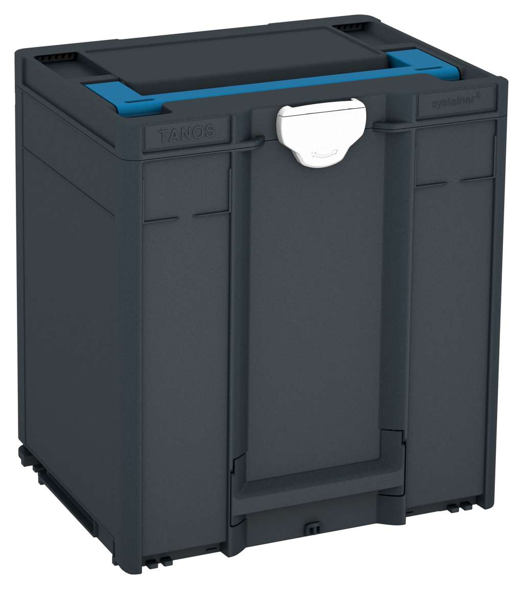 Systainer³ M 437, Anthracite with Sky Blue lid handle and White catches