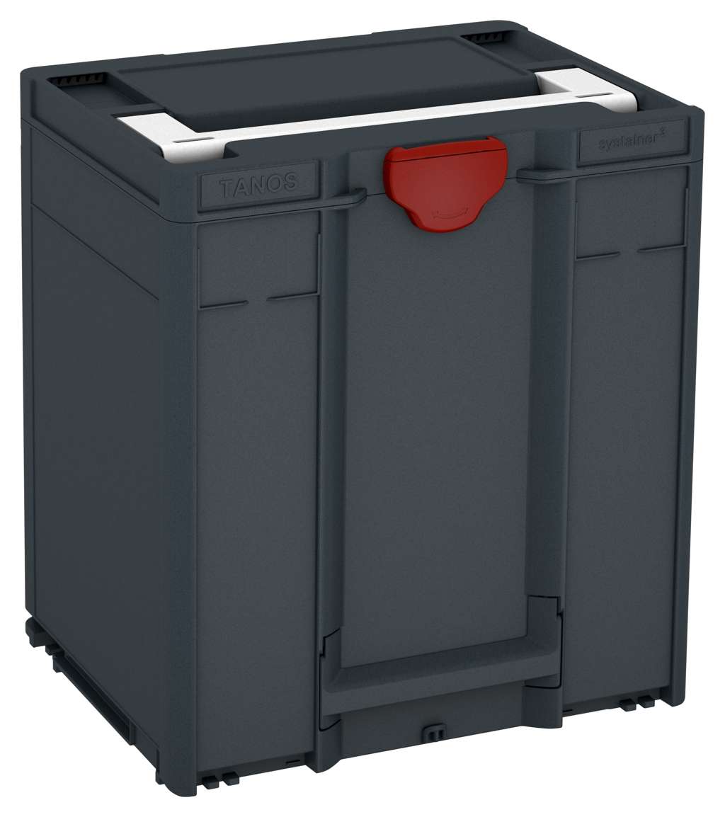 Systainer³ M 437, Anthracite with White lid handle and Carmine Red catches