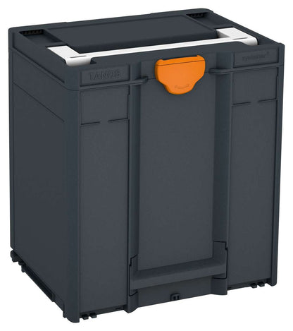 Systainer³ M 437, Anthracite with White lid handle and Deep Orange catches