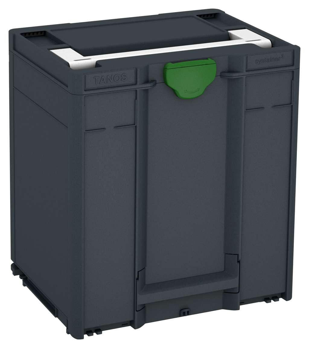 Systainer³ M 437, Anthracite with White lid handle and Emerald Green catches