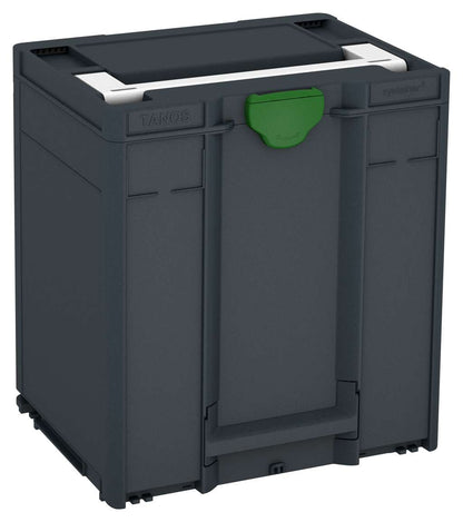 Systainer³ M 437, Anthracite with White lid handle and Emerald Green catches
