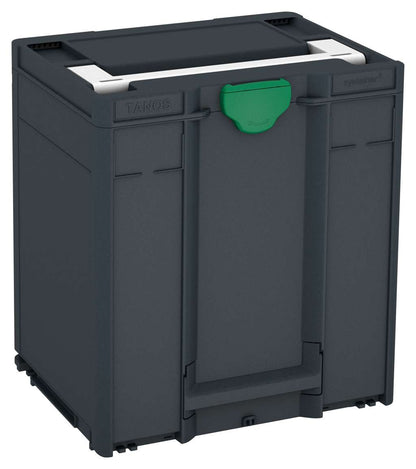 Systainer³ M 437, Anthracite with White lid handle and Signal Green catches