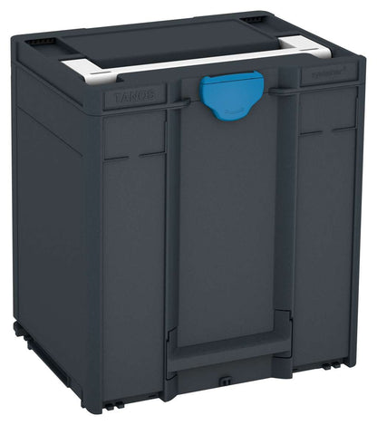 Systainer³ M 437, Anthracite with White lid handle and Sky Blue catches
