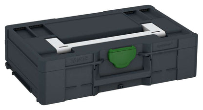 Systainer³ L 137, Anthracite with Light Grey lid handle and Emerald Green catches