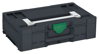 Systainer³ L 137, Anthracite with Light Grey lid handle and Signal Green catches