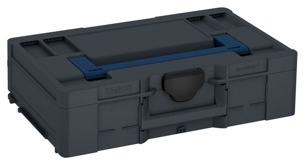 Systainer³ L 137, Anthracite with Sapphire Blue lid handle and Black catches