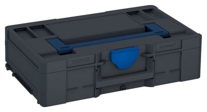 Systainer³ L 137, Anthracite with Sapphire Blue lid handle and Signal Blue catches