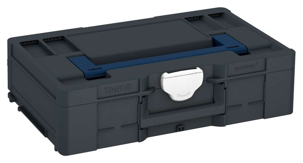 Systainer³ L 137, Anthracite with Sapphire Blue lid handle and White catches