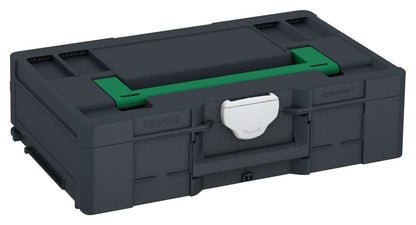 Systainer³ L 137, Anthracite with Signal Green lid handle and Light Grey catches