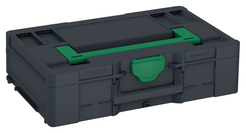 Systainer³ L 137, Anthracite with Signal Green lid handle and Signal Green catches