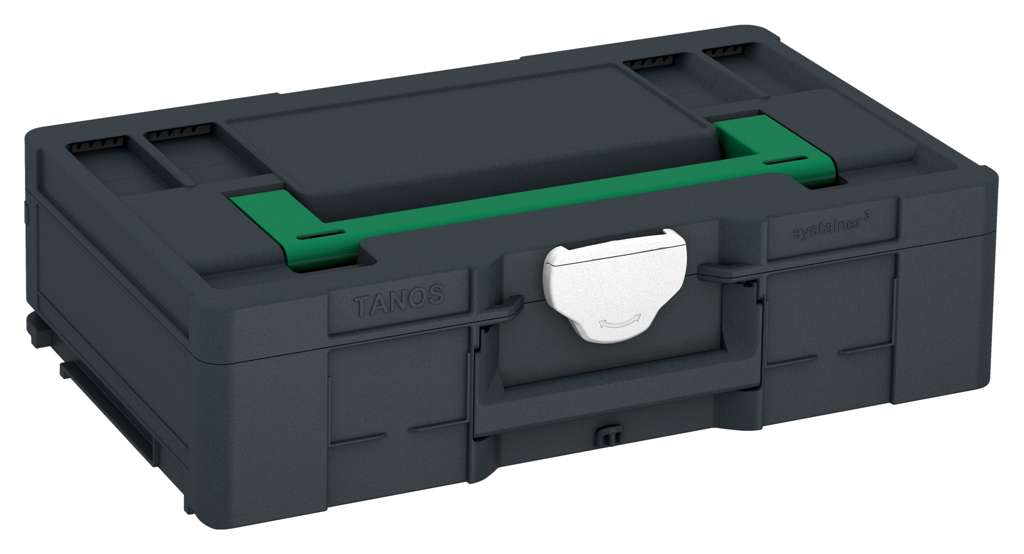 Systainer³ L 137, Anthracite with Signal Green lid handle and White catches