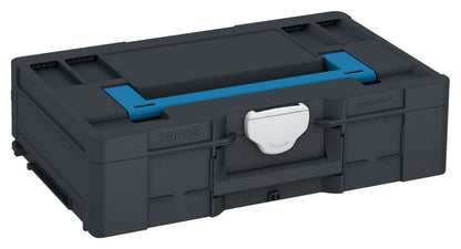 Systainer³ L 137, Anthracite with Sky Blue lid handle and Light Grey catches