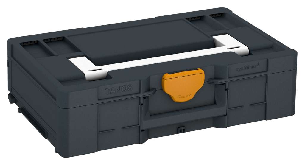 Systainer³ L 137, Anthracite with White lid handle and Daffodil Yellow catches