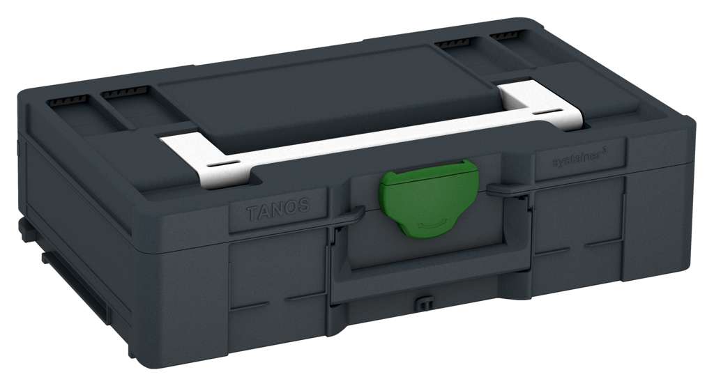 Systainer³ L 137, Anthracite with White lid handle and Emerald Green catches