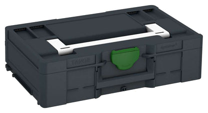 Systainer³ L 137, Anthracite with White lid handle and Emerald Green catches