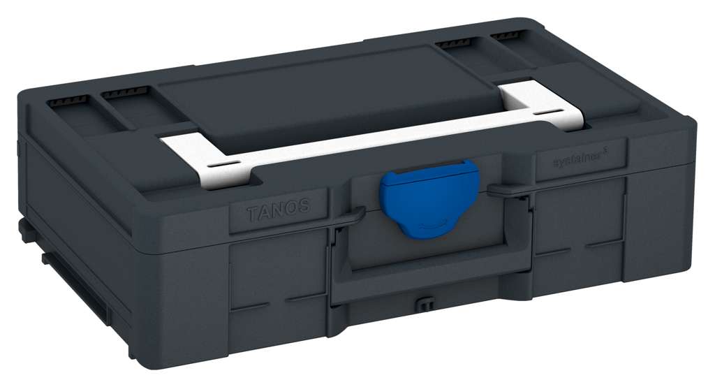 Systainer³ L 137, Anthracite with White lid handle and Signal Blue catches