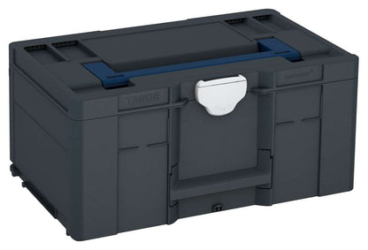 Systainer³ L 237, Anthracite with Sapphire Blue lid handle and Light Grey catches