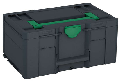 Systainer³ L 237, Anthracite with Signal Green lid handle and Signal Green catches