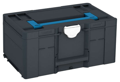 Systainer³ L 237, Anthracite with Sky Blue lid handle and White catches
