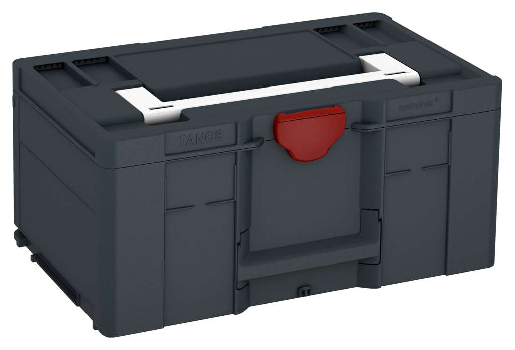Systainer³ L 237, Anthracite with White lid handle and Carmine Red catches