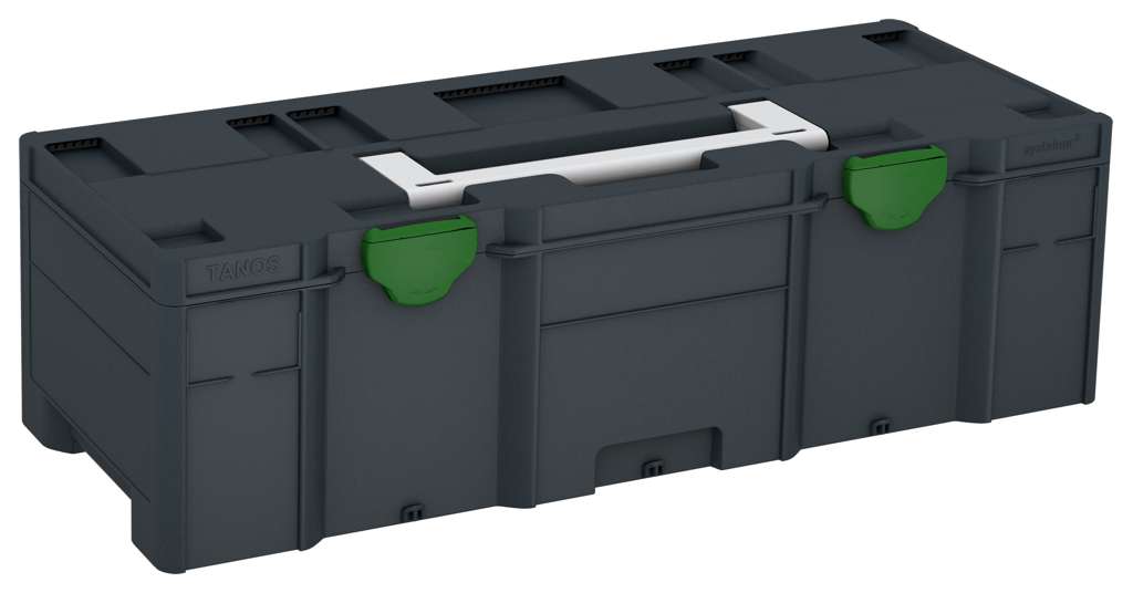 Systainer³ XXL 237, Anthracite with Light Grey lid handle and Emerald Green catches