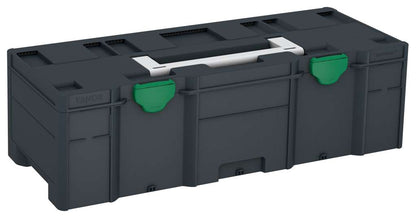 Systainer³ XXL 237, Anthracite with Light Grey lid handle and Signal Green catches