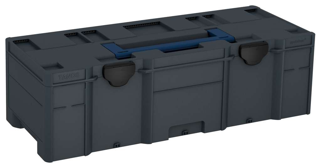 Systainer³ XXL 237, Anthracite with Sapphire Blue lid handle and Black catches
