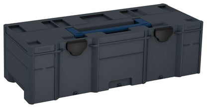 Systainer³ XXL 237, Anthracite with Sapphire Blue lid handle and Black catches