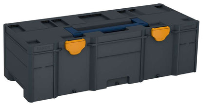 Systainer³ XXL 237, Anthracite with Sapphire Blue lid handle and Daffodil Yellow catches