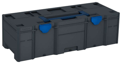 Systainer³ XXL 237, Anthracite with Sapphire Blue lid handle and Signal Blue catches