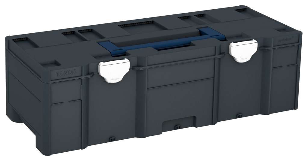 Systainer³ XXL 237, Anthracite with Sapphire Blue lid handle and White catches