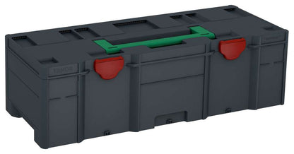 Systainer³ XXL 237, Anthracite with Signal Green lid handle and Carmine Red catches