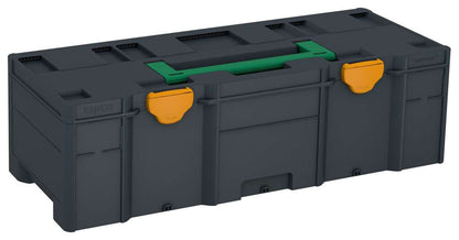 Systainer³ XXL 237, Anthracite with Signal Green lid handle and Daffodil Yellow catches
