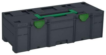 Systainer³ XXL 237, Anthracite with Signal Green lid handle and Emerald Green catches