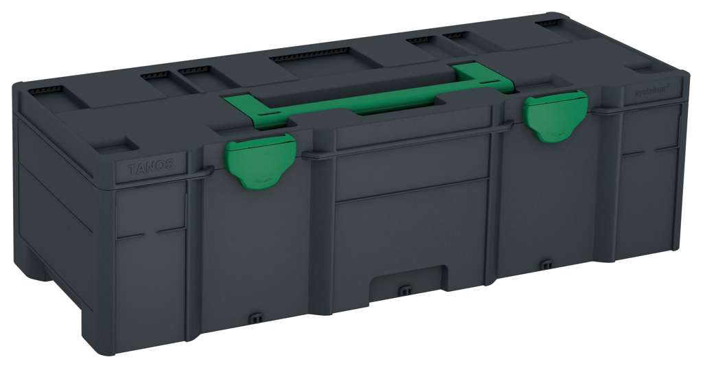 Systainer³ XXL 237, Anthracite with Signal Green lid handle and Signal Green catches