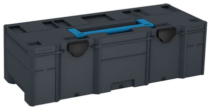 Systainer³ XXL 237, Anthracite with Sky Blue lid handle and Black catches