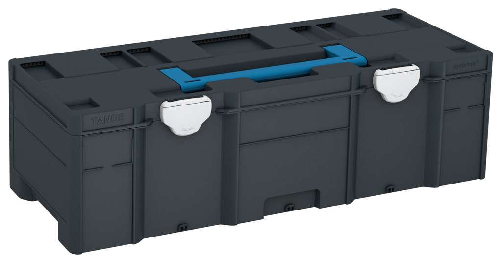 Systainer³ XXL 237, Anthracite with Sky Blue lid handle and Light Grey catches