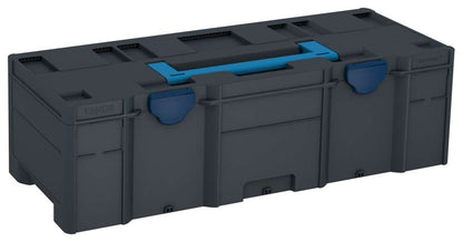 Systainer³ XXL 237, Anthracite with Sky Blue lid handle and Sapphire Blue catches