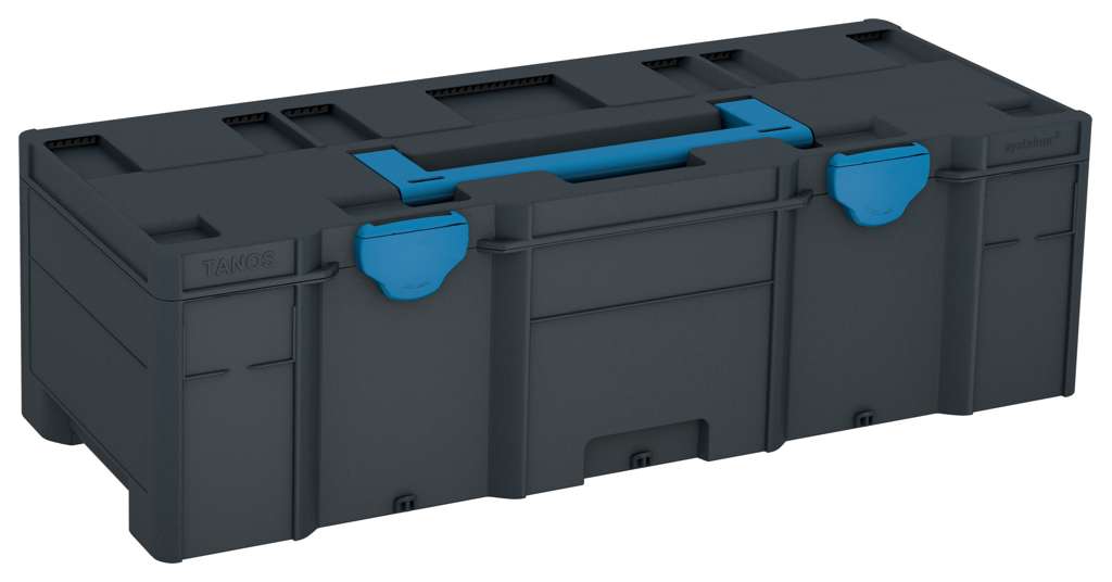 Systainer³ XXL 237, Anthracite with Sky Blue lid handle and Sky Blue catches