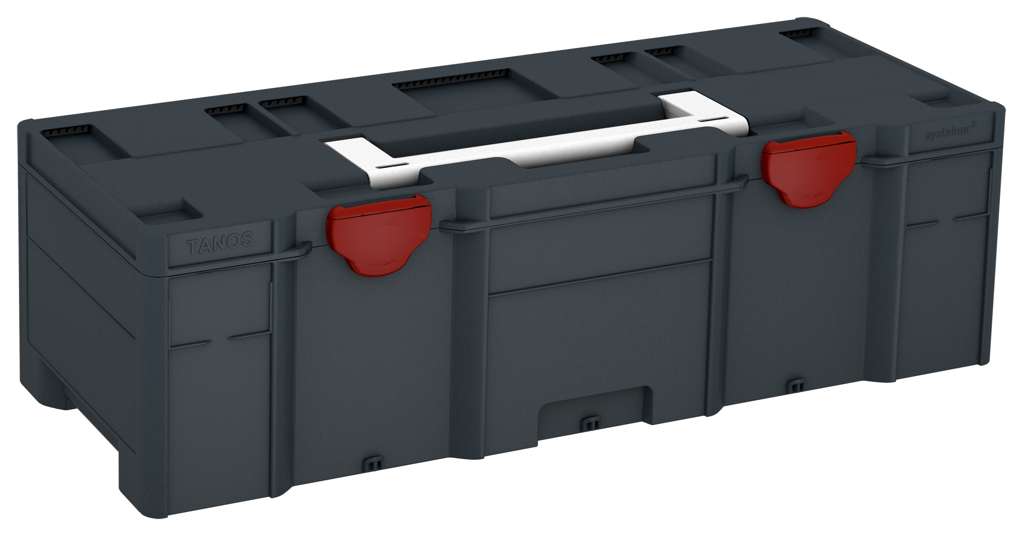 Systainer³ XXL 237, Anthracite with White lid handle and Carmine Red catches