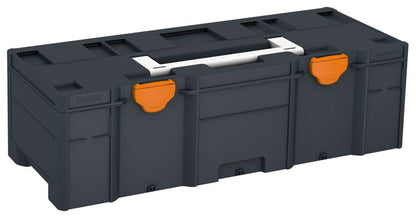 Systainer³ XXL 237, Anthracite with White lid handle and Deep Orange catches
