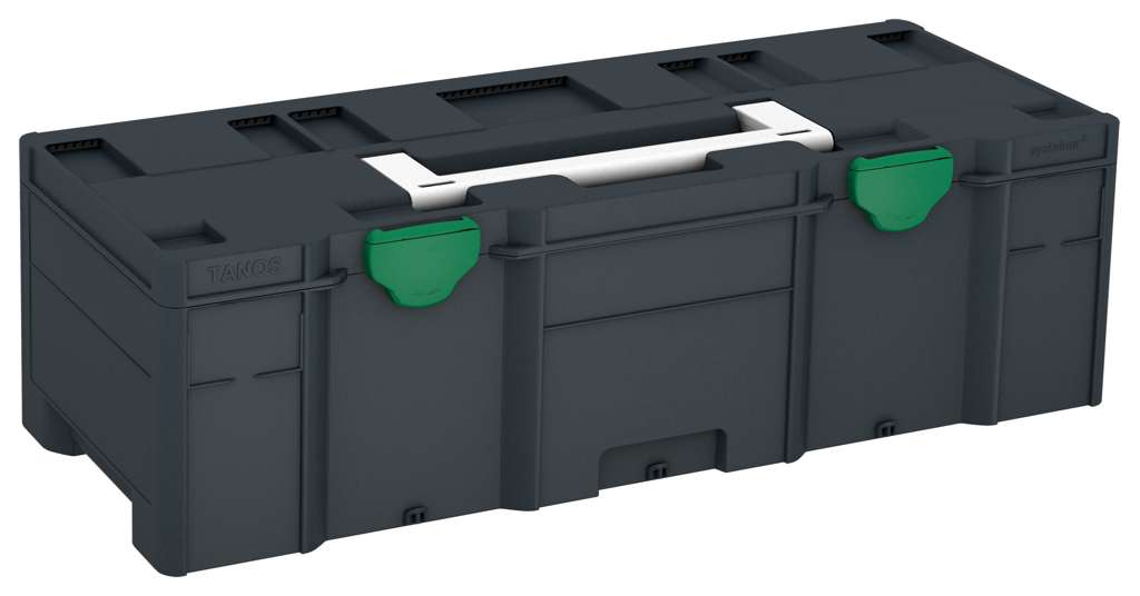 Systainer³ XXL 237, Anthracite with White lid handle and Signal Green catches