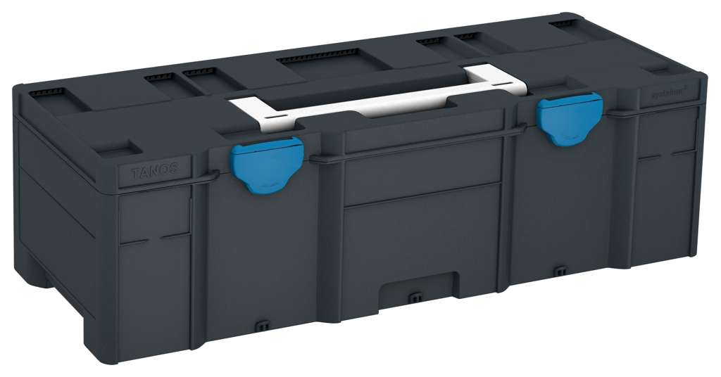 Systainer³ XXL 237, Anthracite with White lid handle and Sky Blue catches