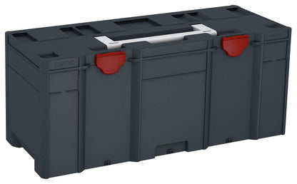 Systainer³ XXL 337, Anthracite with Light Grey lid handle and Carmine Red catches