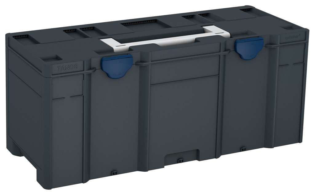 Systainer³ XXL 337, Anthracite with Light Grey lid handle and Sapphire Blue catches